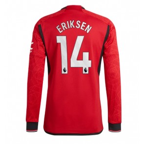 Manchester United Christian Eriksen #14 Replica Home Stadium Shirt 2023-24 Long Sleeve